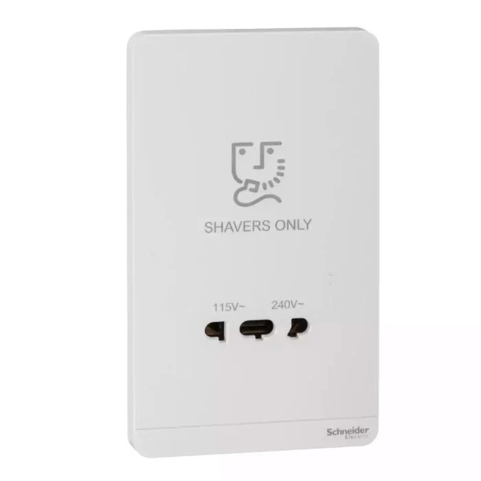 e83t727v_we_1.webp SCHNEIDER E83T727V_WE-AvatarOn, shaver socket, 115/240V, 20VA, White - Image 1