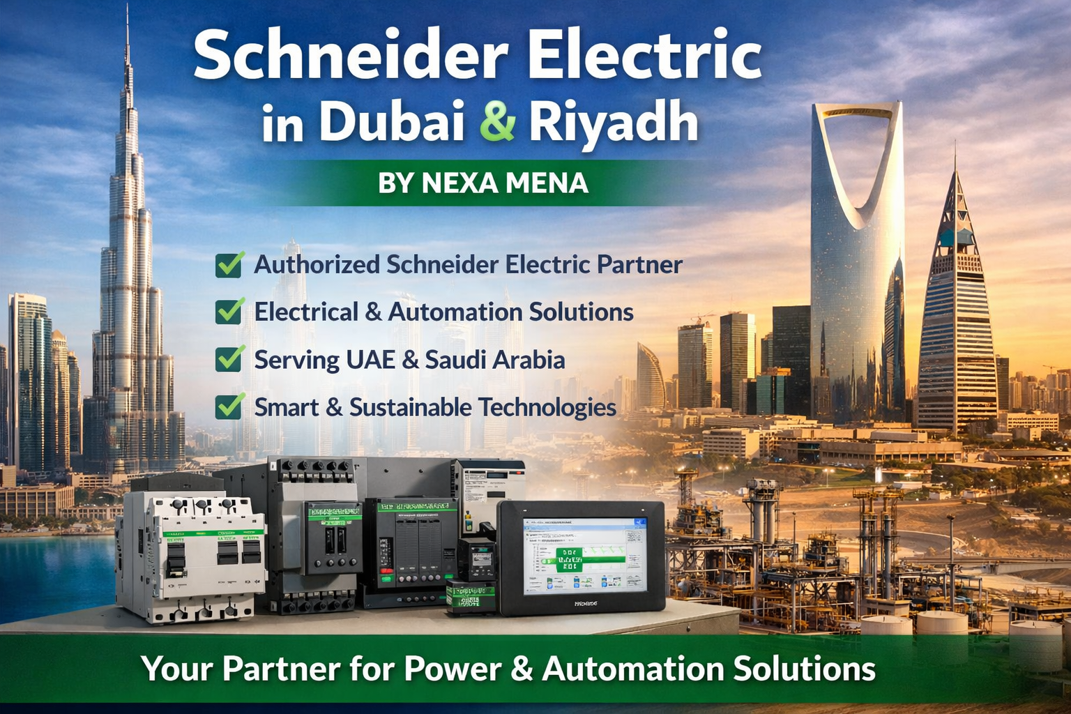 Choose Nexa Mena for Schneider Electric in Dubai & Riyadh